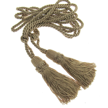Pair Curtain Tie Backs Twisted Braid Rope with 11cm Tassel 2 Tiebacks 10 Colours - ThreadandTrimmings