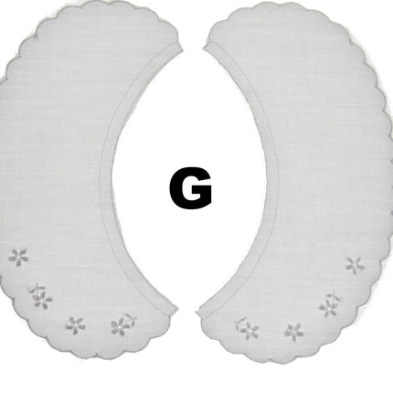 Broderie Anglaise Lace Collars – 9 Styles White & Cream Detachable Vintage - ThreadandTrimmings