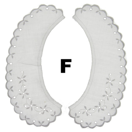 Broderie Anglaise Lace Collars – 9 Styles White & Cream Detachable Vintage - ThreadandTrimmings