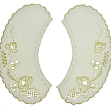 Broderie Anglaise Lace Collars – 9 Styles White & Cream Detachable Vintage - ThreadandTrimmings