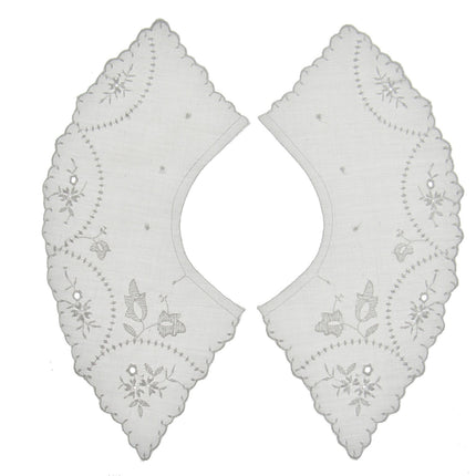 Broderie Anglaise Lace Collars – 9 Styles White & Cream Detachable Vintage - ThreadandTrimmings