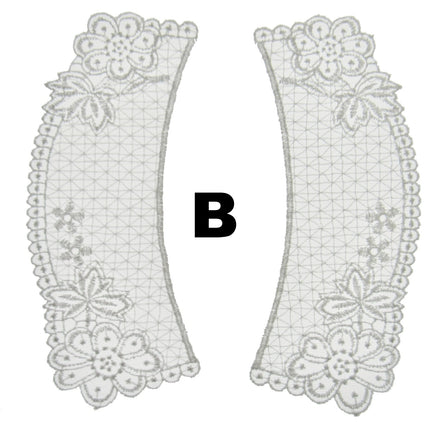 Broderie Anglaise Lace Collars – 9 Styles White & Cream Detachable Vintage - ThreadandTrimmings