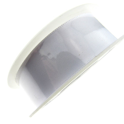 Satin Ribbon with Woven Edge - Single Sided -25mm - Satin Ribbon - 20 Meter Roll