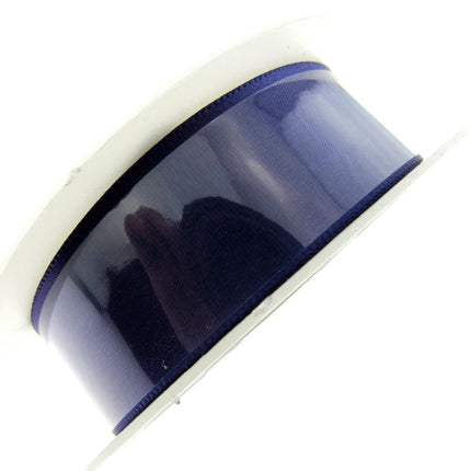 Satin Ribbon with Woven Edge - Single Sided -25mm - Satin Ribbon - 20 Meter Roll