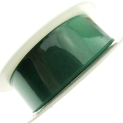 Satin Ribbon with Woven Edge - Single Sided -25mm - Satin Ribbon - 20 Meter Roll