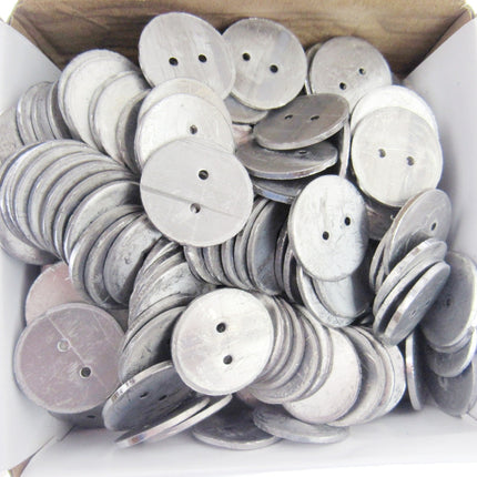 Heavy Curtain Lead Pennyweights Sew In Hem Weights Round & Oblong Packs 5 or 10 - ThreadandTrimmings