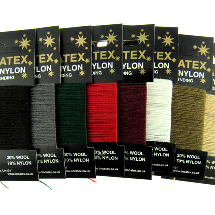 Mending Darning Repair Wool & Yarn by Lincatex Price is for 2 x 10 Meter Cards - ThreadandTrimmings