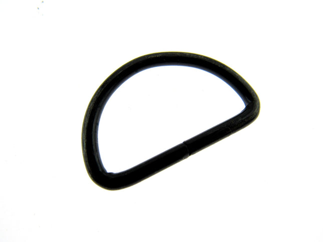 D Rings Bronze Metal Loops Size 25mm Pack Size x 10pcs D Rings or Dee Rings - ThreadandTrimmings