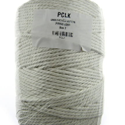 Unbleached Macrame Cotton Piping Cord - 1 Kilo Rolls - 4 Sizes - 100% Cotton - ThreadandTrimmings