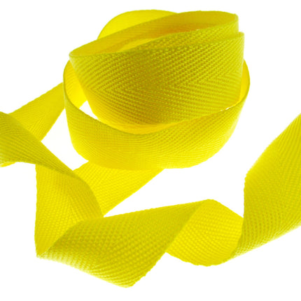 Soft Cotton Rich Webbing with Herringbone Twill - Make Straps For Bags 38mm Wide - ThreadandTrimmings