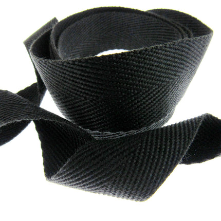 Soft Cotton Rich Webbing with Herringbone Twill - Make Straps For Bags 38mm Wide - ThreadandTrimmings