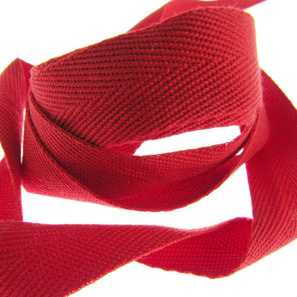 Soft Cotton Rich Webbing with Herringbone Twill - Make Straps For Bags 38mm Wide - ThreadandTrimmings