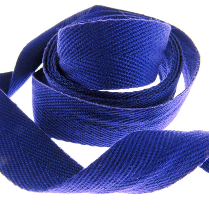 Soft Cotton Rich Herringbone Twill Webbing Strap For Bags - 25mm Wide - ThreadandTrimmings