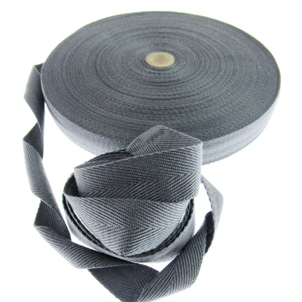 38mm Grey colour Webbing unravelled
