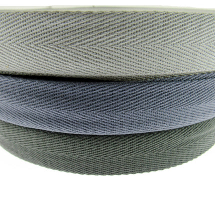 38mm silver grey air force blue and grey stacked one on top of the other whole rolls