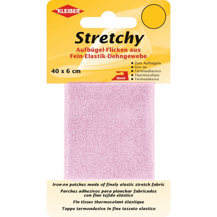 Iron-On Elasticated Stretchy Patches Kleiber - (40cm x 6cm) - 100% Polyester - ThreadandTrimmings