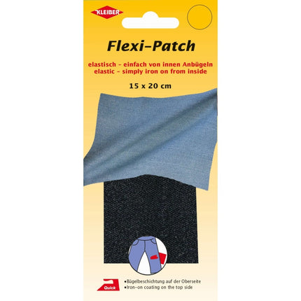 Elastic Iron On Patch 15x20cm INSIDE Stretch Fabric Repair Cotton Polyester 1 Pc - ThreadandTrimmings