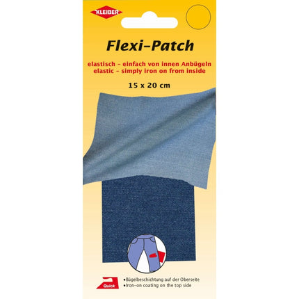 Elastic Iron On Patch 15x20cm INSIDE Stretch Fabric Repair Cotton Polyester 1 Pc - ThreadandTrimmings