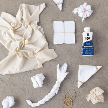 Shibori Indigo Rit Fabric Tye Dye Kit with ColourStay Dye Fixative
