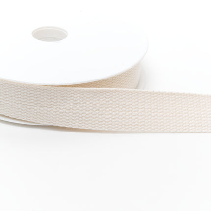 Bright Cotton Webbing With Patterned Basket Weave 30mm Wide Use in Bag Making2 - ThreadandTrimmings