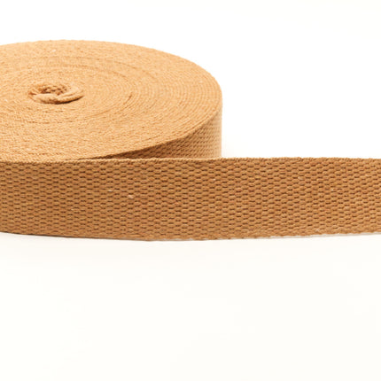 Bright Cotton Webbing With Patterned Basket Weave 30mm Wide Use in Bag Making2 - ThreadandTrimmings