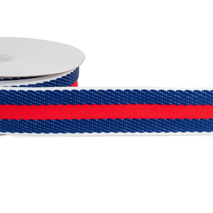 Webbing Herringbone Striped Webbing for Bag Making 40mm Wide Price per Meter - ThreadandTrimmings