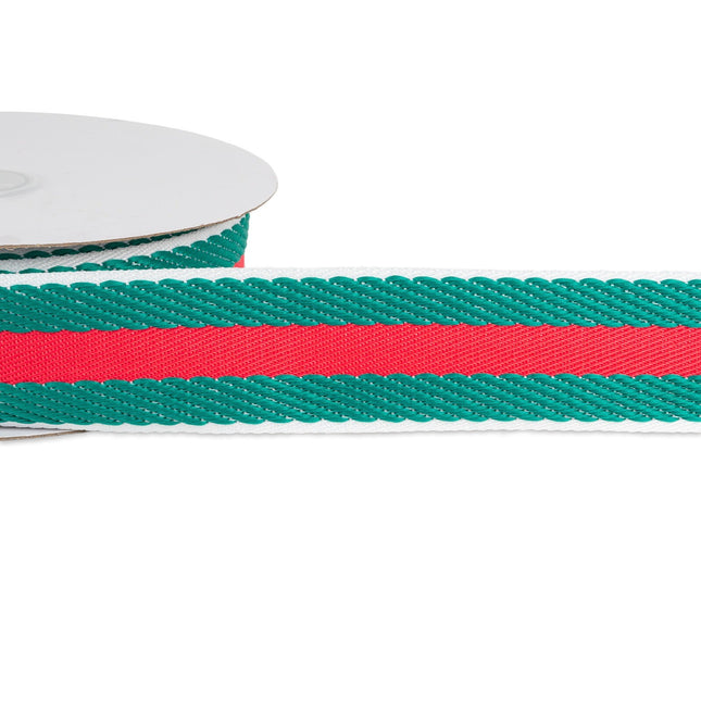 Webbing Herringbone Striped Webbing for Bag Making 40mm Wide Price per Meter - ThreadandTrimmings