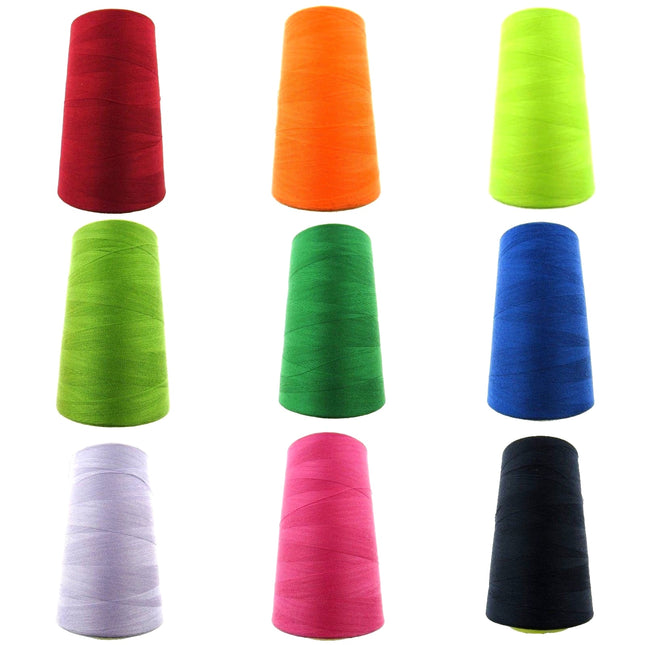 Polyester Overlocking Sewing Thread Spun 120's Price is for 4 x 5000yd Cones - ThreadandTrimmings