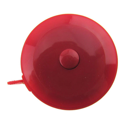 Spring Loaded Tape Measure 60 Inch 150cm Long Metric & Imperial Red Blue Yellow - ThreadandTrimmings