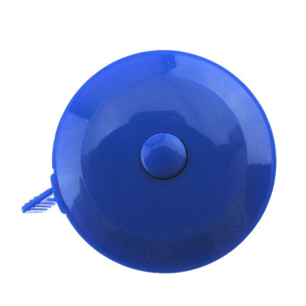 Spring Loaded Tape Measure 60 Inch 150cm Long Metric & Imperial Red Blue Yellow - ThreadandTrimmings