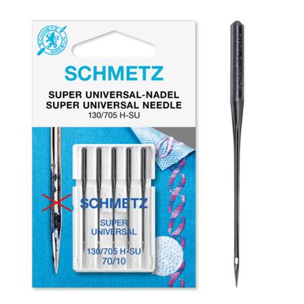 Super Universal Sewing Machine Needles by Schmetz Domestic Use Antiadhesive - ThreadandTrimmings