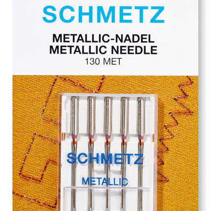 Metallic Sewing machine Needles by Schmetz for Domestic Machines