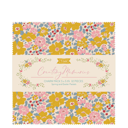 Tilda Creating Memories Charm Pack 32Pcs 12.5x12.5cm Spring Summer Autumn Winter - ThreadandTrimmings