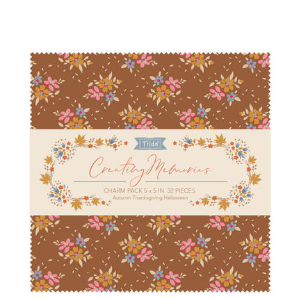 Tilda Creating Memories Charm Pack 32Pcs 12.5x12.5cm Spring Summer Autumn Winter - ThreadandTrimmings