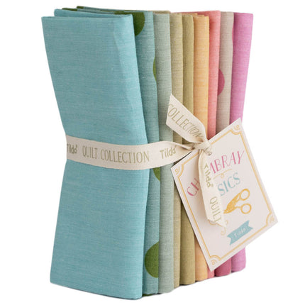 Tilda Chambray Spring Summer Autumn Winter 9 x Fat Quarter Bundle 50cm x 55cm - ThreadandTrimmings