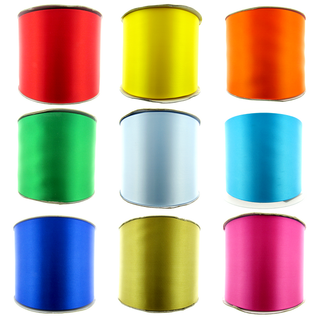 Wide Satin Sash Ribbon - Extra Wide Hen Party Sash Ribbon 2m Length 4 Inch Wide - ThreadandTrimmings
