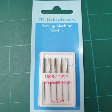 ** DOMESTIC SEWING MACHINE NEEDLES - LEATHER/JEANS/STANDARD WITH FLAT SHANK - ThreadandTrimmings