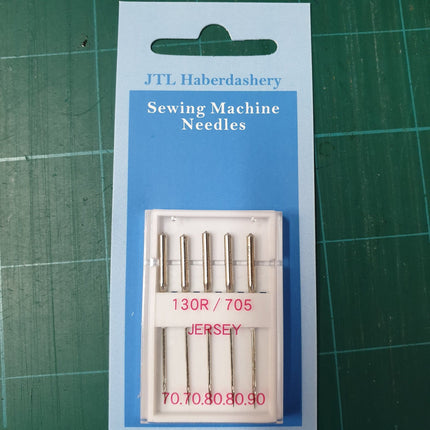 ** DOMESTIC SEWING MACHINE NEEDLES - LEATHER/JEANS/STANDARD WITH FLAT SHANK - ThreadandTrimmings