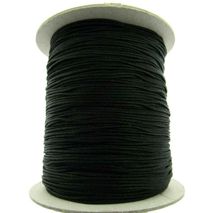 Thin Braided Austrian Festoon Cord 1mm Black or White Curtain Blind Lift Cord - ThreadandTrimmings