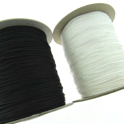 Austrian Festoon Lift Cord - - 250 Meter Full Roll of Black or White 1mm Cord