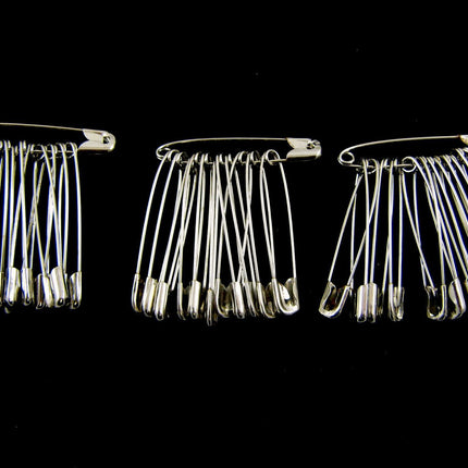 Safety Pins Extra Large Steel  - 57mm - 36 Pins Per Pack -  Good Quality - ThreadandTrimmings