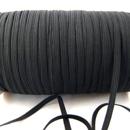 12 CORD ELASTIC - BLACK or WHITE  ( 9mm APPROX) - ThreadandTrimmings