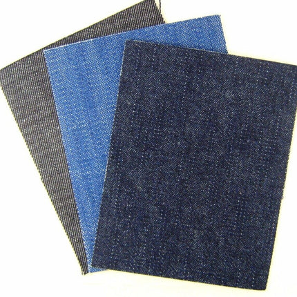 Iron on Denim Patches / Mending Repair patches (10cm x 12.5cm) - ThreadandTrimmings
