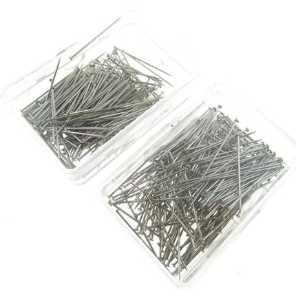 Mild Steel Sewing Dressmaker Pins 26mm Nickel Plated Straight Pins 2 x Box 5000