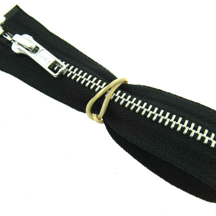 YKK METAL OPEN END ZIP FASTENER (No 5 WEIGHT) YKK SEPARATING ZIPPER / 9 COLOURS - ThreadandTrimmings