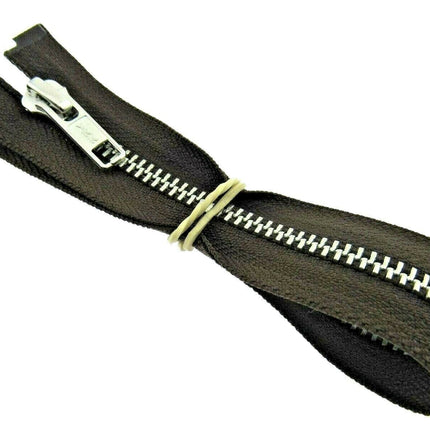 YKK METAL OPEN END ZIP FASTENER (No 5 WEIGHT) YKK SEPARATING ZIPPER / 9 COLOURS - ThreadandTrimmings