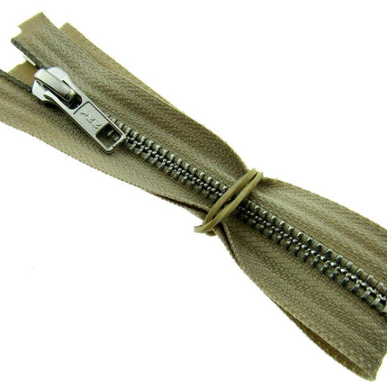 YKK METAL OPEN END ZIP FASTENER (No 5 WEIGHT) YKK SEPARATING ZIPPER / 9 COLOURS - ThreadandTrimmings