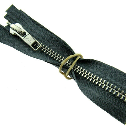 YKK METAL OPEN END ZIP FASTENER (No 5 WEIGHT) YKK SEPARATING ZIPPER / 9 COLOURS - ThreadandTrimmings