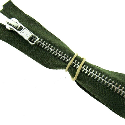 YKK METAL OPEN END ZIP FASTENER (No 5 WEIGHT) YKK SEPARATING ZIPPER / 9 COLOURS - ThreadandTrimmings