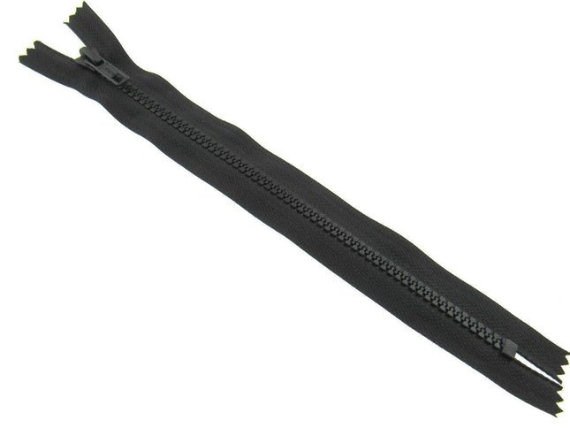 Closed End Chunky Plastic Zips with 5mm Zip Chain Good for Bag Making 8" - 12" - ThreadandTrimmings